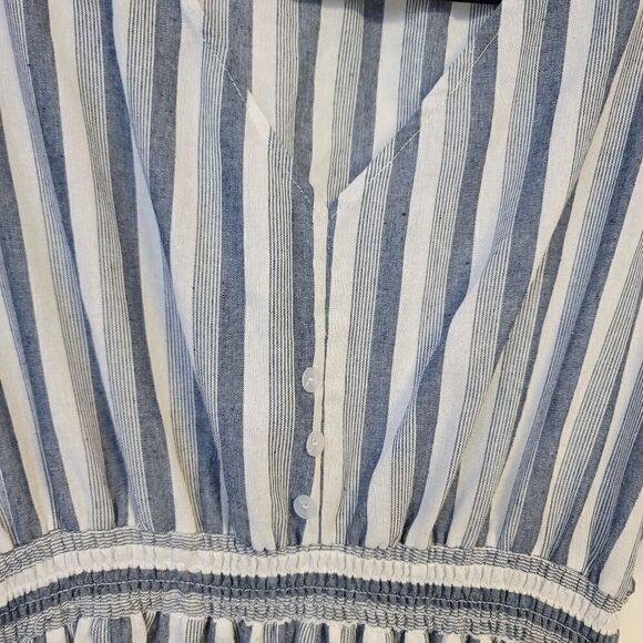 Sapphire striped blue and white dress, 3X - Picture 9 of 10